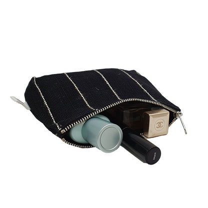 ANNA NERA %uyum_store% Toiletry Bag Jute S Black Toiletry Bag